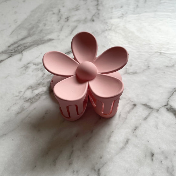 Flower Claw Clip - Pink