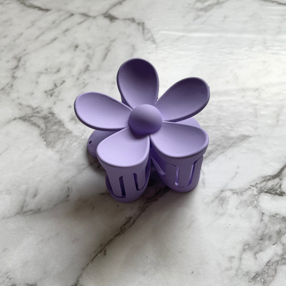 Flower Claw Clip - Purple
