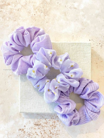 Lilac Scrunchie Set